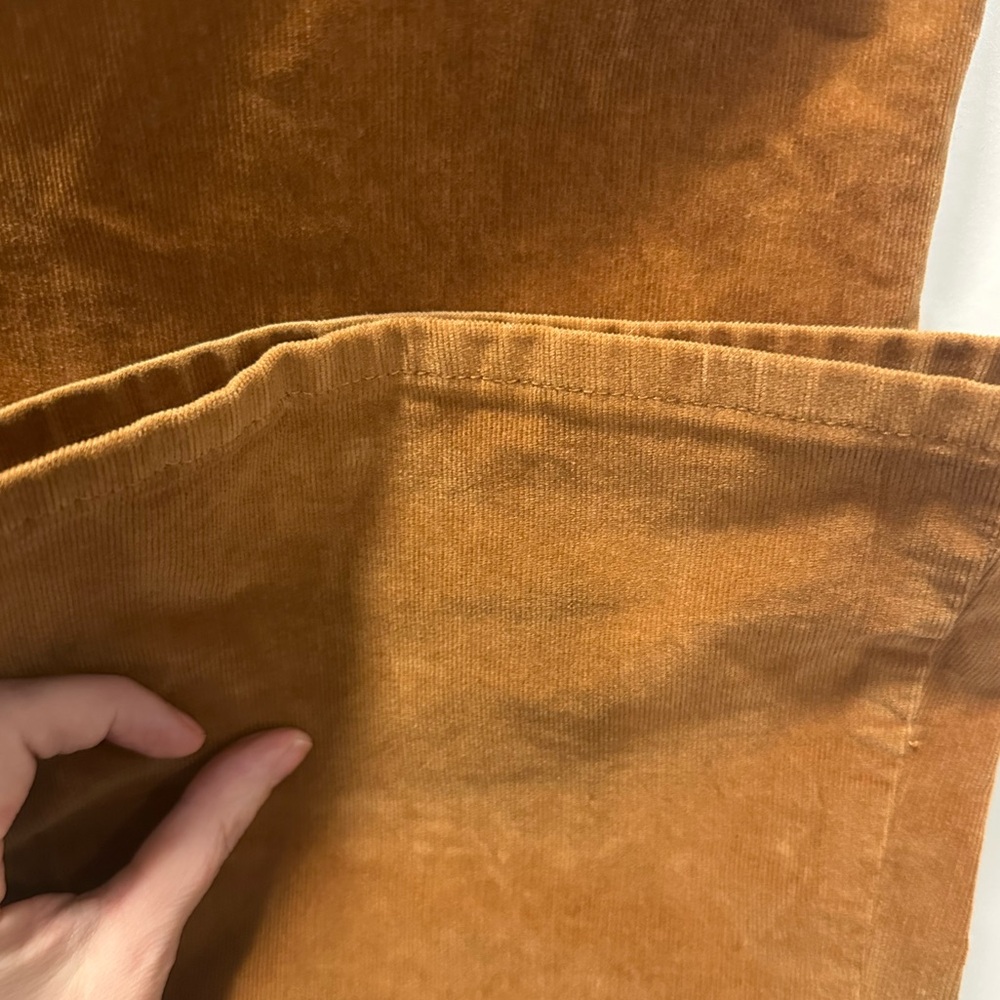 Kut from the Kloth Butterscotch Ana High Rise Fab Ab Flare corduroy pant Size 10 - Picture 6 of 8